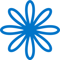 Flor Azul Vector