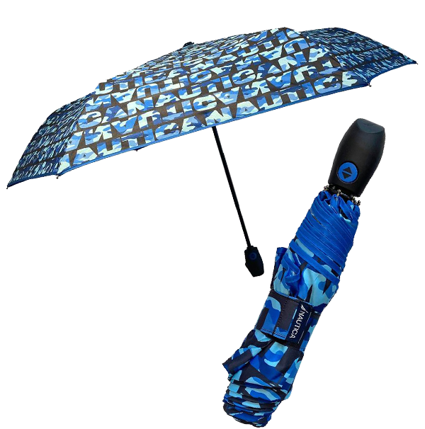 Paraguas-Nautica-Letras-Azul