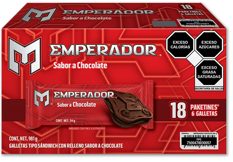 Paquete Galletas Emperador Chocolate
