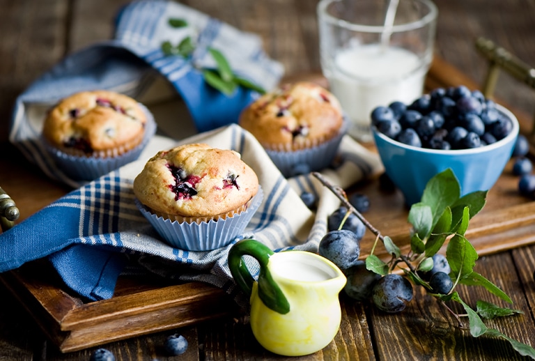 Muffins Blueberries