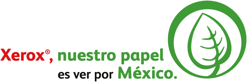 Xerox Nuestropapel Slogan Logo Rojo Verde