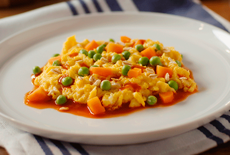 Huevo Revuelto Con Avena