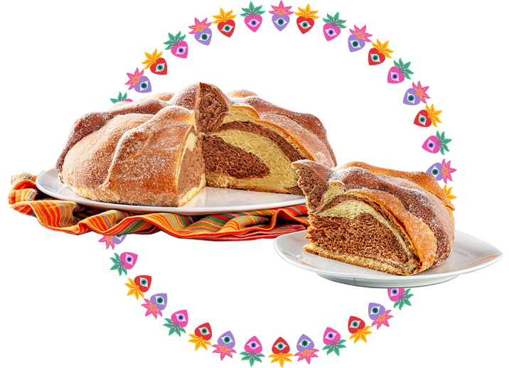 Pan De Muerto Marmoleado