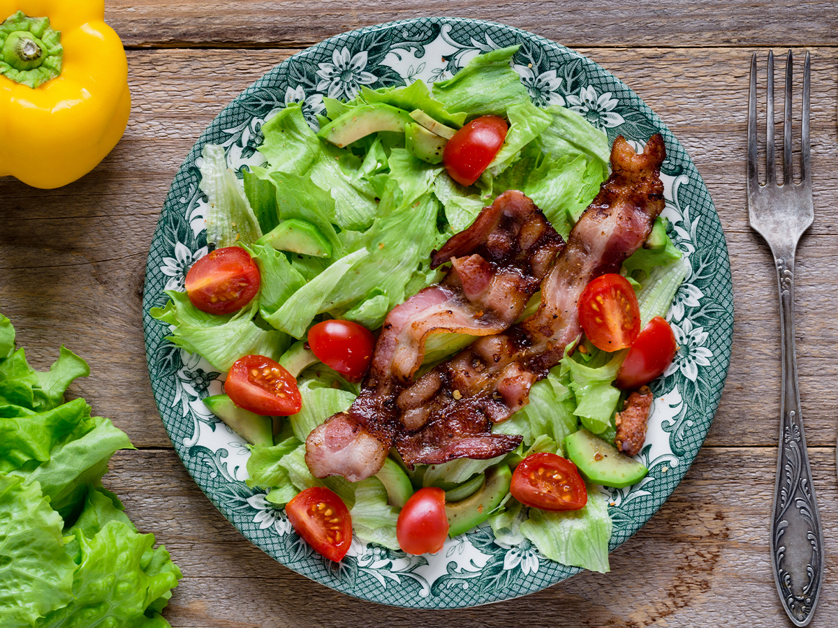 Ensalada Cherry Y Tocino Portada