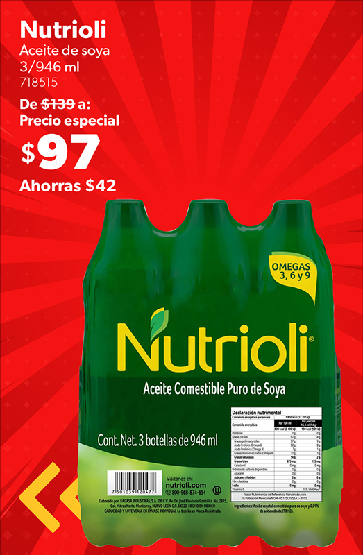 161 Aceitedesoya Nutrioli