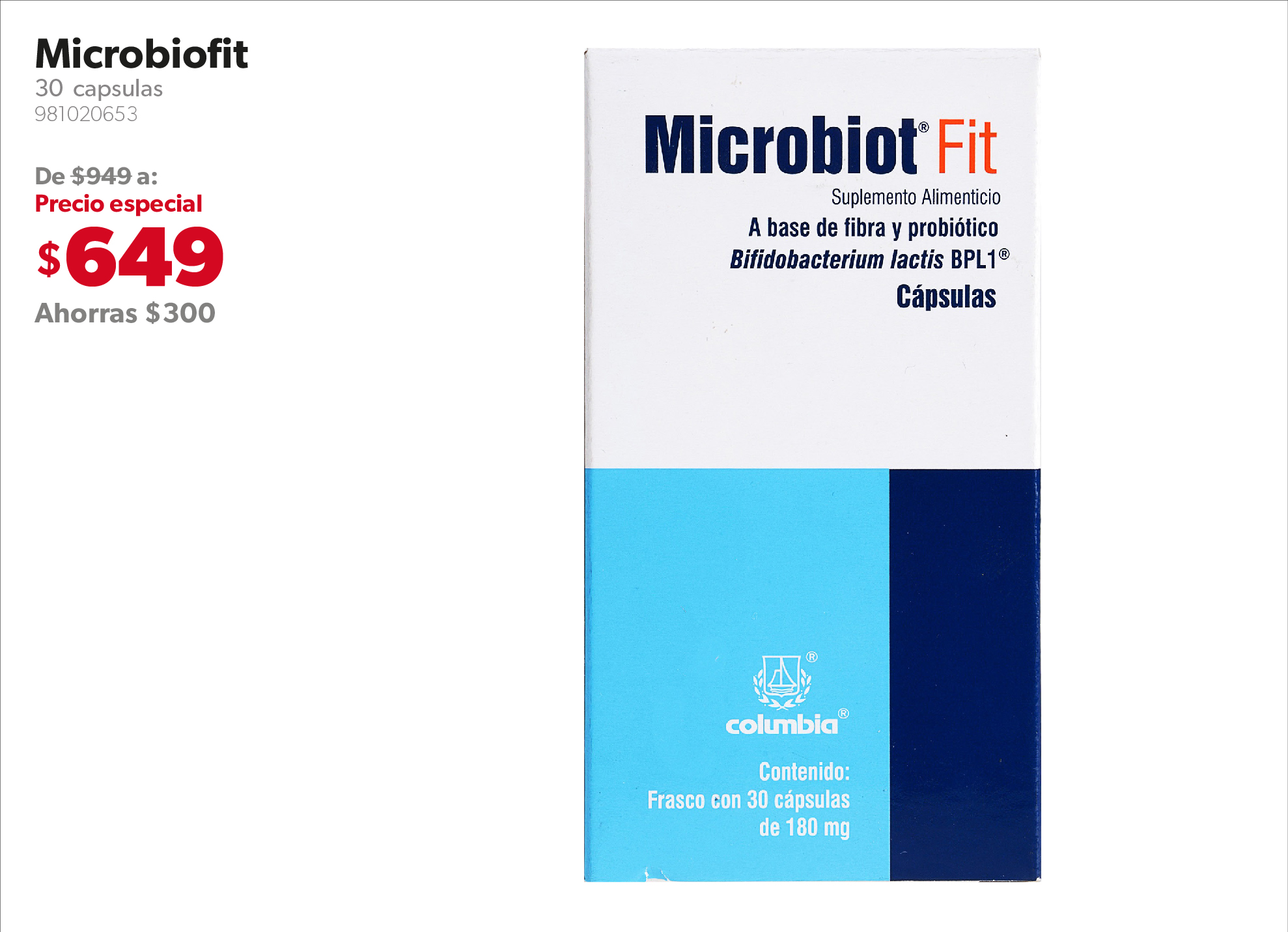 185 30Capsulas Microbiotfit