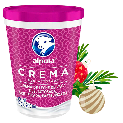 crema deslactosada alpura