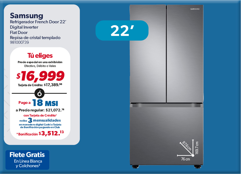 76 Refrigerador22pulgadas Samsung