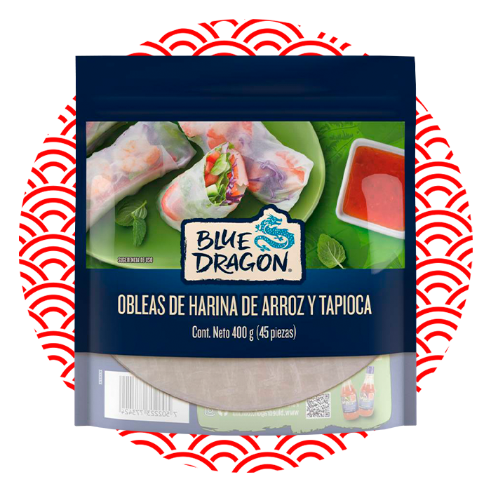 obleas de harina blue dragon